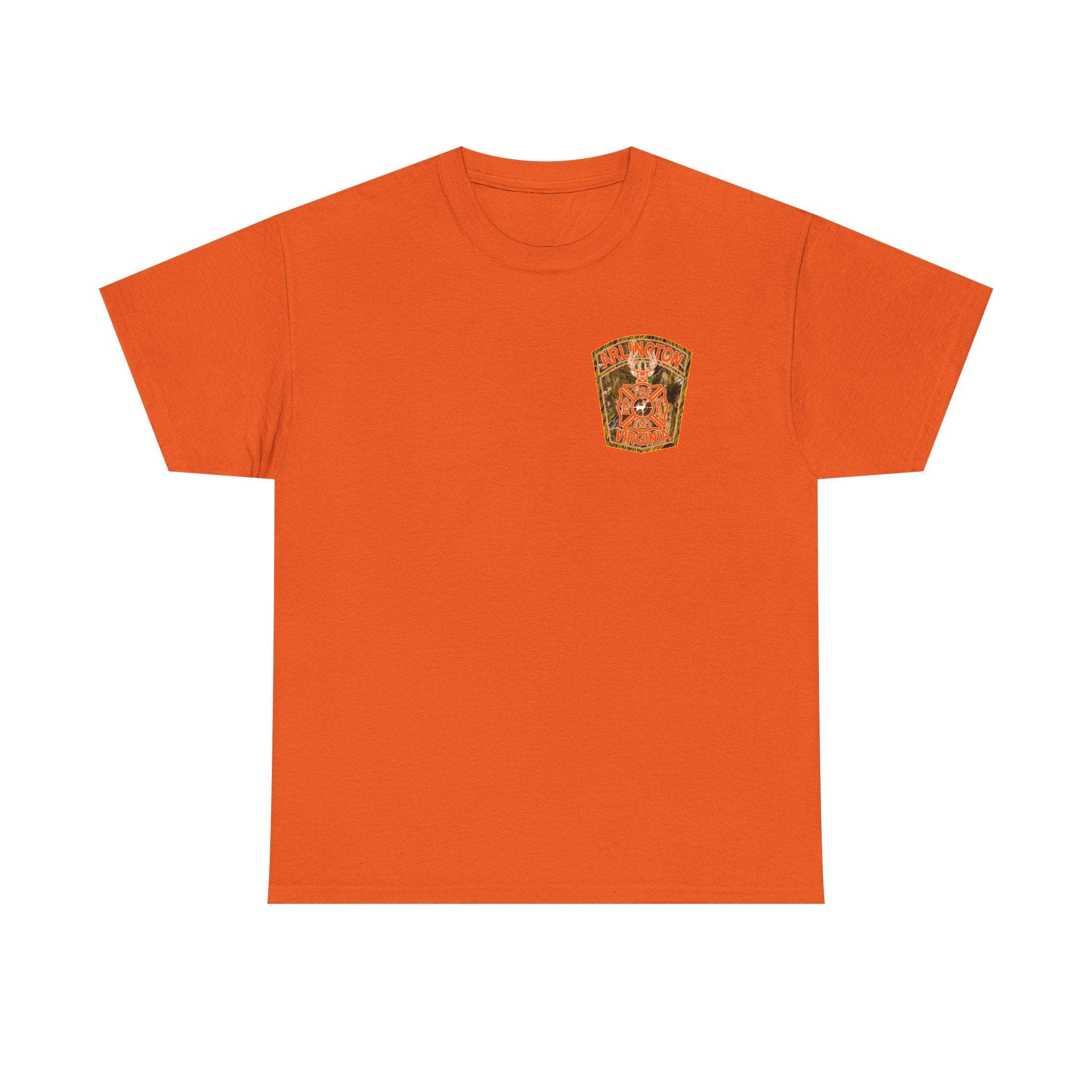 Heavy Cotton Unisex Tee - Arlington Camo Deer Hunter