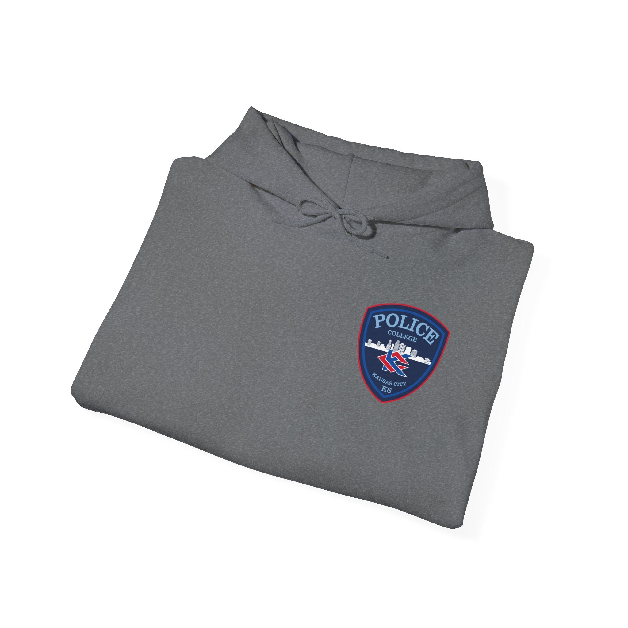 Kansas City College Police Blue Patch - Unisex Heavy Blend™ Hooded Sweatshirt