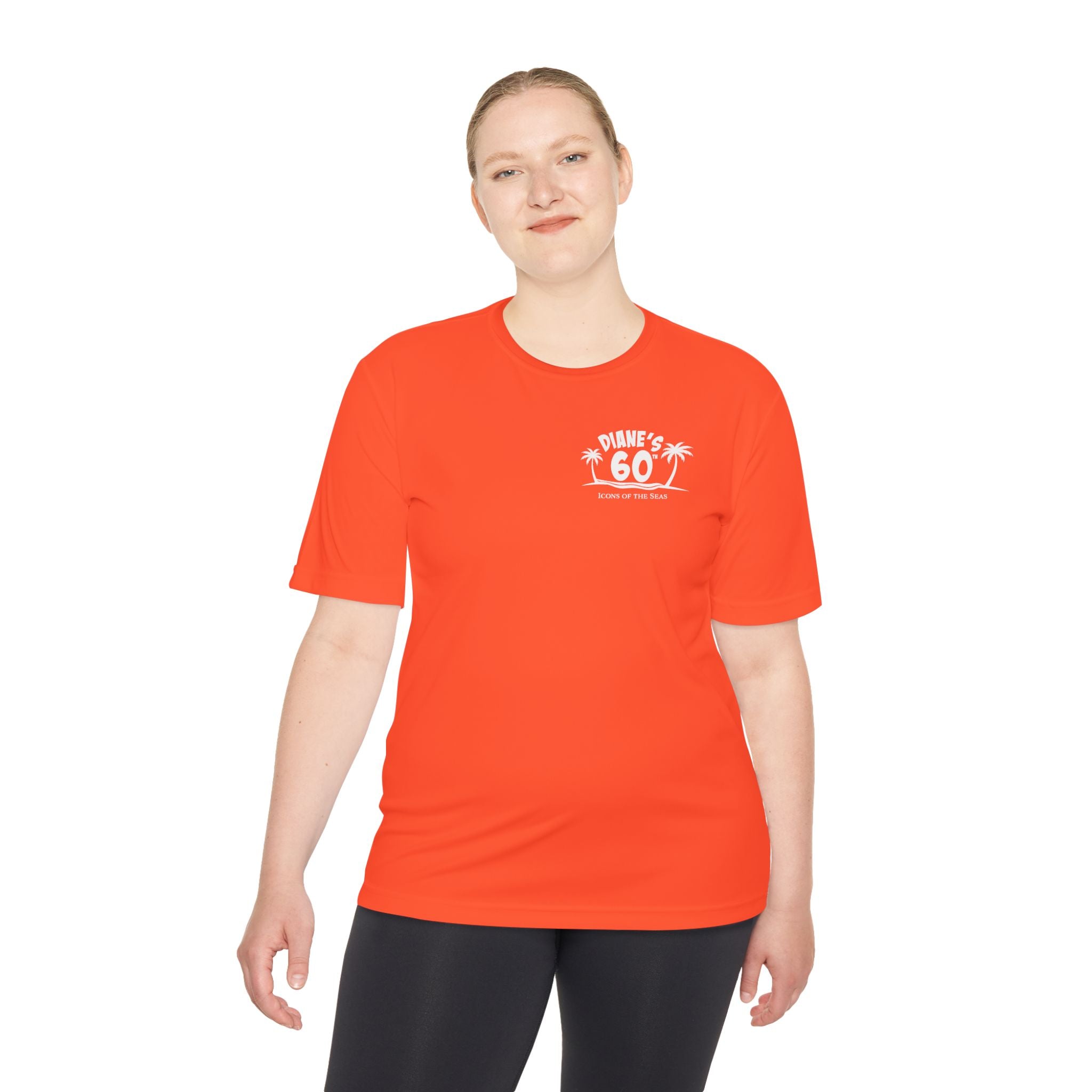 Diane Birthday Cruise White Text- Unisex Moisture Wicking Tee