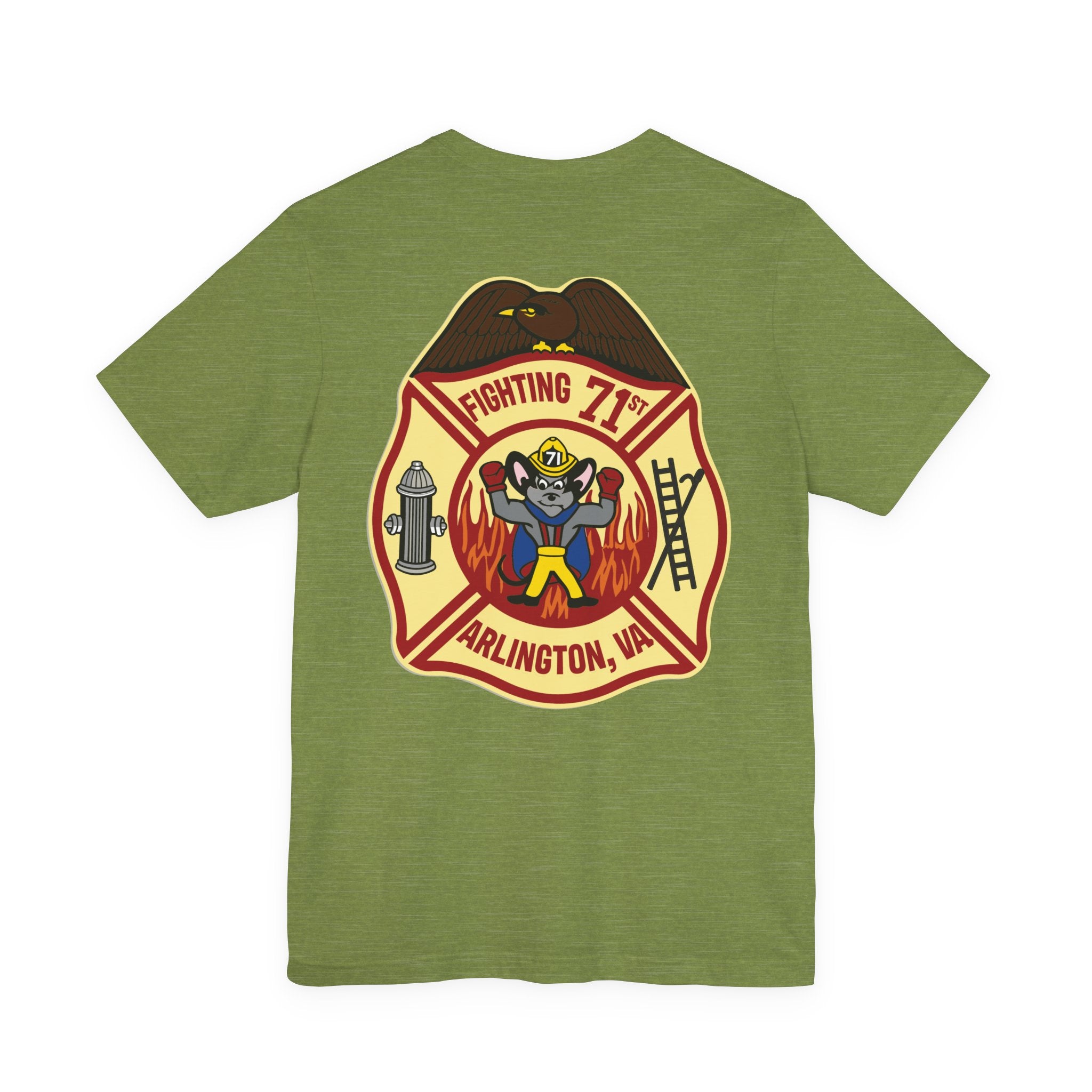 Fighting 71 Arlington Station 1 old patch - Bella+Canvas Soft Unisex Tee