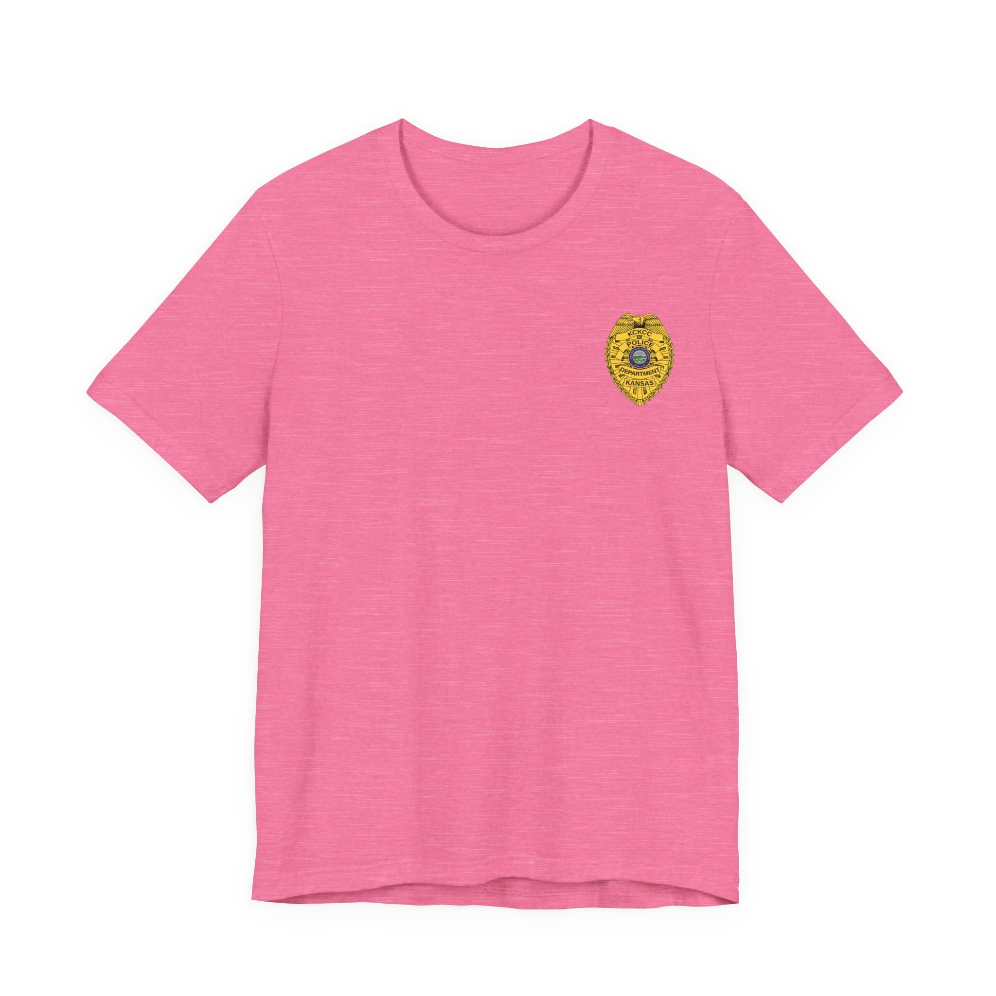KCKCC Police Department Shirt  NoBack - Unisex Jersey Short Sleeve Tee
